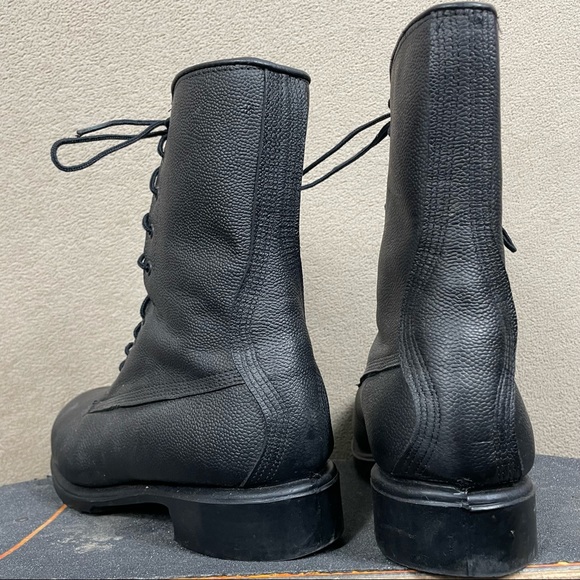 Vintage 1990’s Army Combat Boots Authentic Leather - Picture 4 of 6
